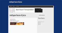 Desktop Screenshot of mattapanpizza.com