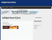 Tablet Screenshot of mattapanpizza.com